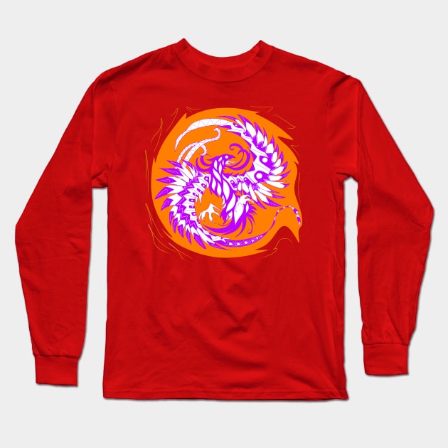 phoenix in the sun ecopop Long Sleeve T-Shirt by jorge_lebeau